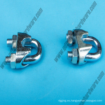 Hardware de montaje Galvanized DIN741 Clip de cuerda de acero maleable / abrazadera